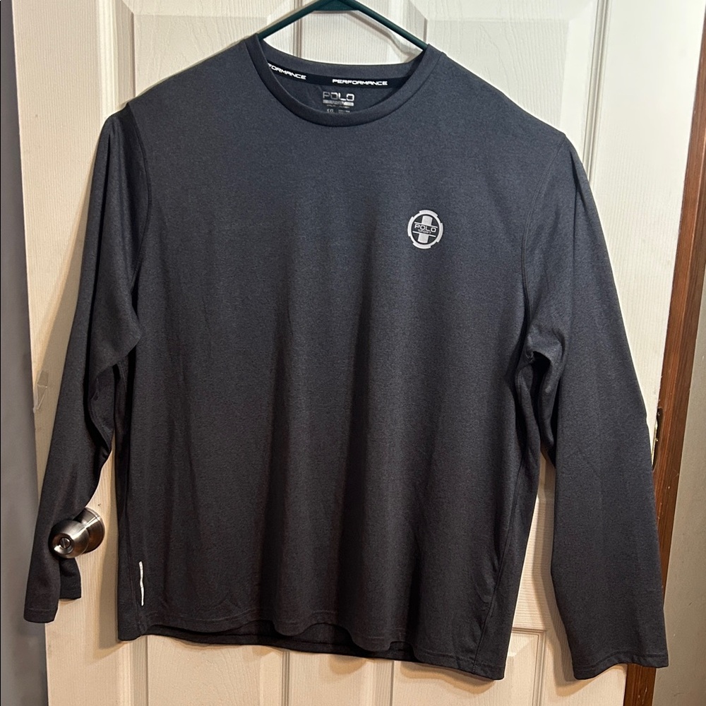 Ralph Lauren Polo   "Thermo Vent" Long Sleeve Tee - Charcoal Gray - XXL